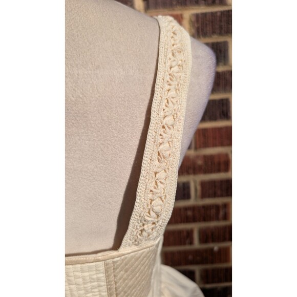 ULLA JOHNSON Orla Corset Top- Lace Up Peplum Bustier-Ivory White- NWT Sz 4 - Picture 8 of 12